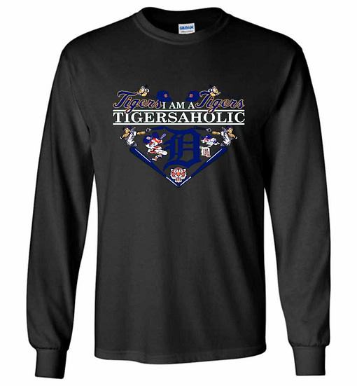 Inktee Store - I'M A Detroit Tigers Aholic Long Sleeve T-Shirt Image