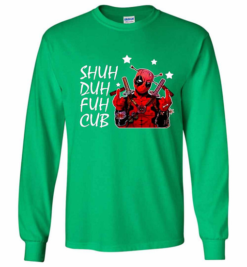 Inktee Store - Deadpool Shuh Duh Fuh Cub Long Sleeve T-Shirt Image