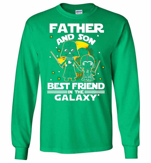 Inktee Store - Star War Father And Son Best Friend In The Galaxy Long Sleeve T-Shirt Image