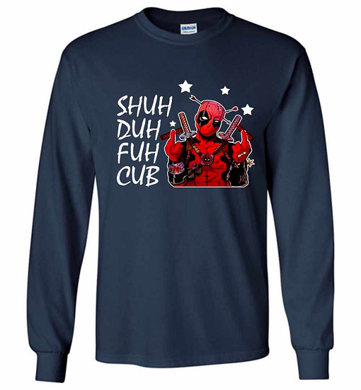 Inktee Store - Deadpool Shuh Duh Fuh Cub Long Sleeve T-Shirt Image