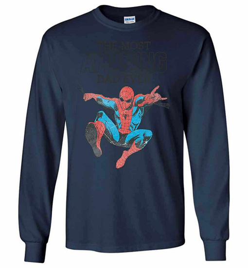 Inktee Store - Amazing Dad Spider-Man Long Sleeve T-Shirt Image