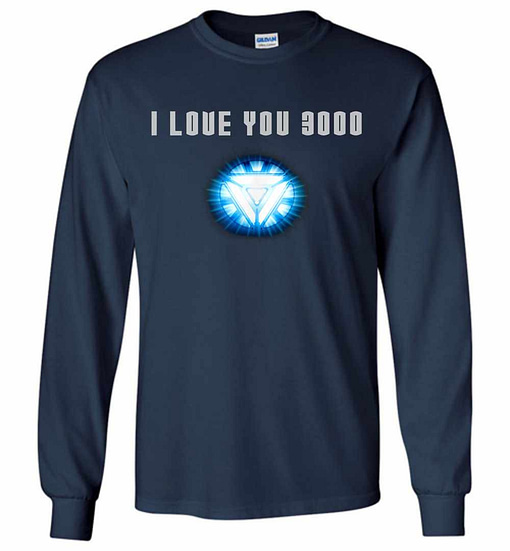 Inktee Store - I Love You 3000 - Avengers Iron Man Long Sleeve T-Shirt Image