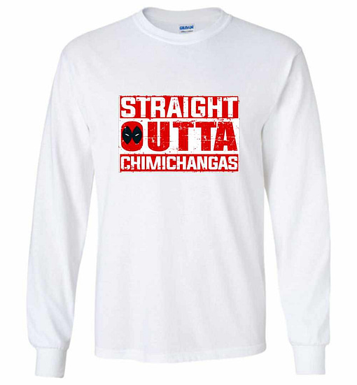 Inktee Store - Straight Outta Chimichangas Long Sleeve T-Shirt Image