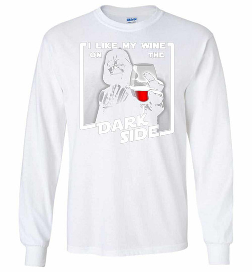 Inktee Store - Star War I Like My Wine In The Dark Side Long Sleeve T-Shirt Image
