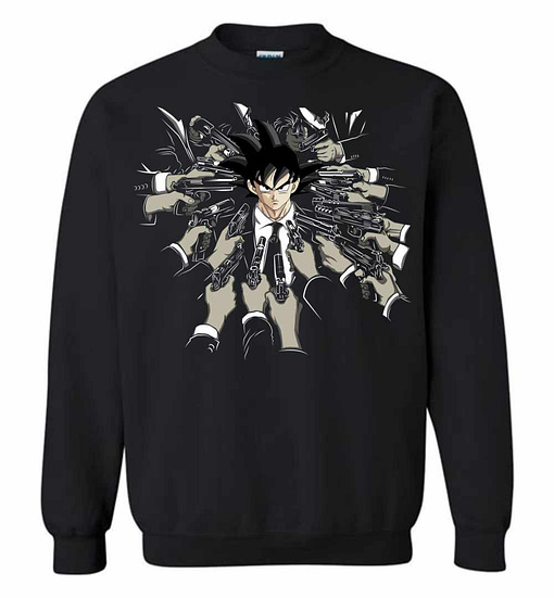 Inktee Store - Songoku John Wick Baba Yaga Sweatshirt Image