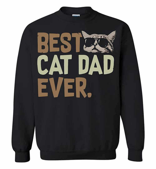 Inktee Store - Best Cat Dad Ever Sweatshirt Image