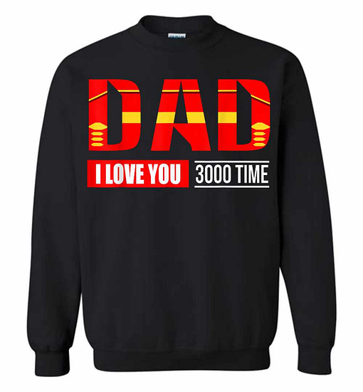 Inktee Store - I Love You 3000 Times Iron Man Sweatshirt Image