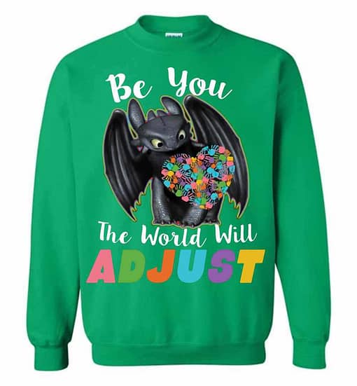 Inktee Store - Be You The World Will Adjust Sweatshirt Image