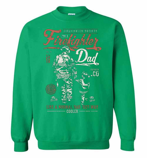 Inktee Store - Firefighter Dad Firefighter Gift Sweatshirt Image