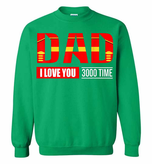 Inktee Store - I Love You 3000 Times Iron Man Sweatshirt Image