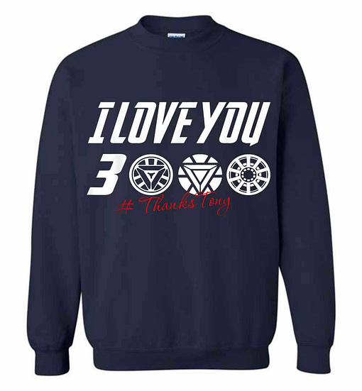 Inktee Store - Dad I Love You 3000 Iron Man Sweatshirt Image
