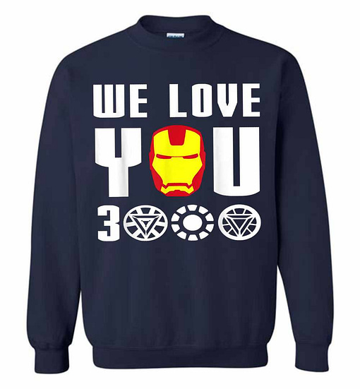 Inktee Store - We Love You 3000 Iron Man - My Avengers Hero Sweatshirt Image