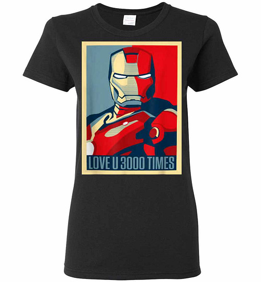 Inktee Store - Dad I Love You 3000 - Iron Man Marvel Women'S T-Shirt Image