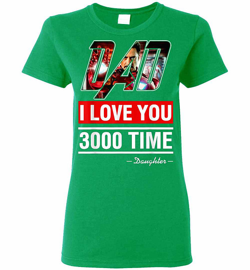 Inktee Store - I Love You 3000 - Avengers Iron Man Dad Women'S T-Shirt Image