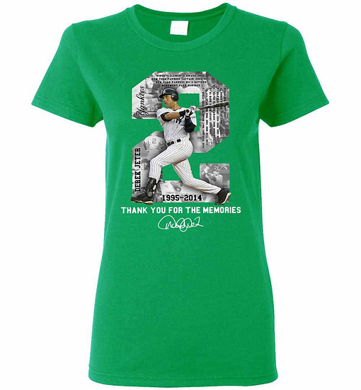 Inktee Store - New York Yankees Derek Jeter 1995-2014 Thank You For Women'S T-Shirt Image