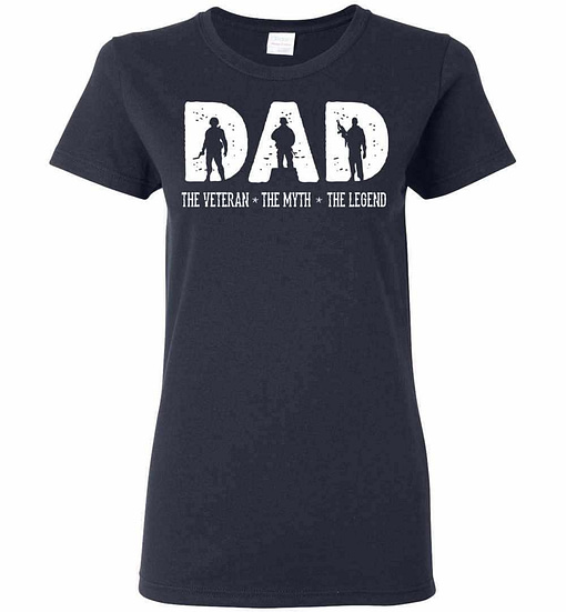 Inktee Store - Dad The Veteran The Myth The Legend Women'S T-Shirt Image