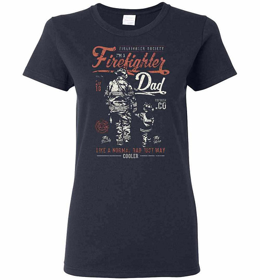 Inktee Store - Firefighter Dad Firefighter Gift Women'S T-Shirt Image