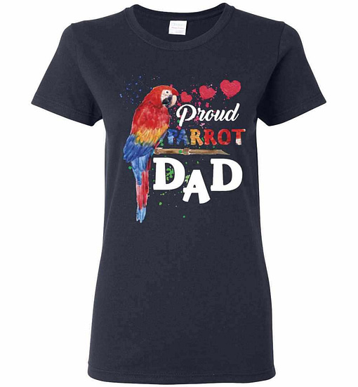Inktee Store - Proud Parrot Dad Bird Lover Women'S T-Shirt Image
