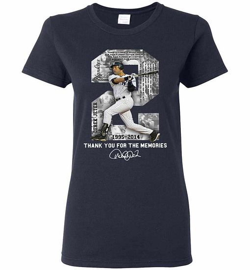 Inktee Store - New York Yankees Derek Jeter 1995-2014 Thank You For Women'S T-Shirt Image
