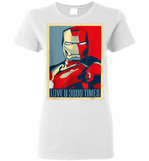 Inktee Store - Dad I Love You 3000 - Iron Man Marvel Women'S T-Shirt Image