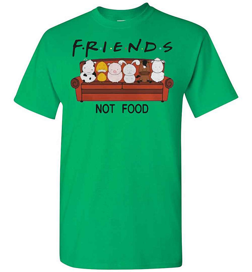 Inktee Store - Dairy Cows Duck Pig Rabbit Horse Sheep Friends Not Food Men'S T-Shirt Image