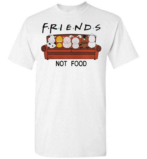Inktee Store - Dairy Cows Duck Pig Rabbit Horse Sheep Friends Not Food Men'S T-Shirt Image