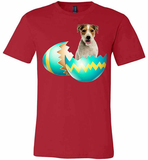 Inktee Store - Dog Easter Cute Parson Russell Terrier Egg Gift Premium T-Shirt Image