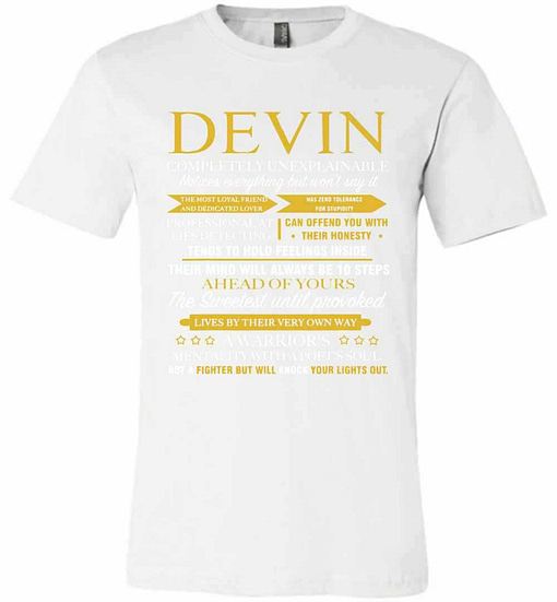 Inktee Store - Devin Completely Unexplainable Premium T-Shirt Image