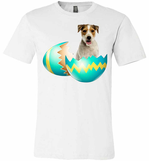 Inktee Store - Dog Easter Cute Parson Russell Terrier Egg Gift Premium T-Shirt Image