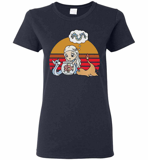 Inktee Store - Daenerys Targaryen Mother Of Pokemon Vintage Women'S T-Shirt Image