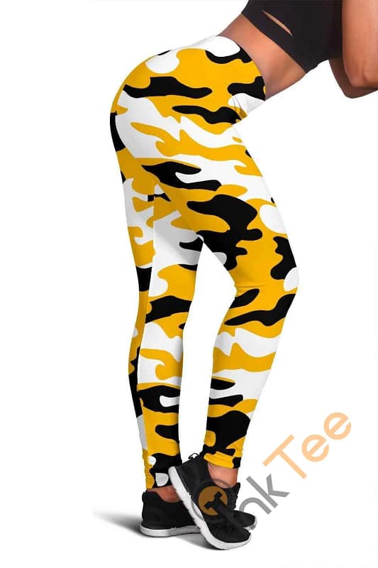 Pittsburgh Steelers Inspired Tru Camo 3D All Over Print For Yoga Fitness Fashion Women's Leggings