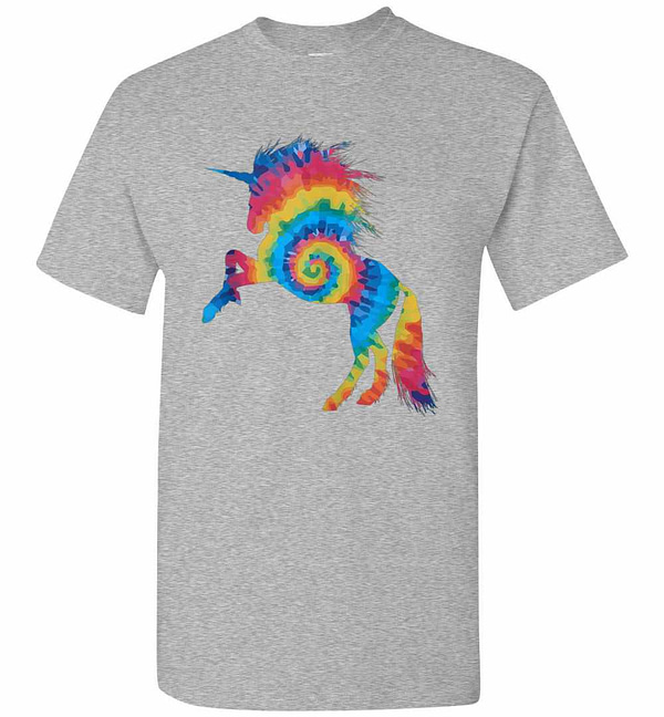 Inktee Store - Tie Dye Unicorn Men'S T-Shirt Image