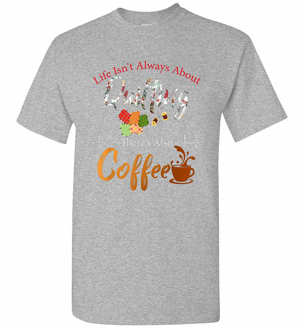 Inktee Store - Coffee Drinker Quilting Funny Quilt Maker Gift Idea Men'S T-Shirt Image