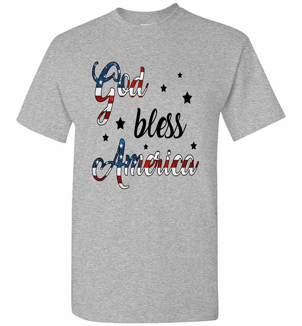 Inktee Store - God Bless America Patriotic Men'S T-Shirt Image