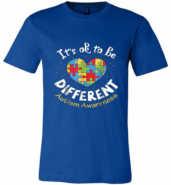 Inktee Store - It'S Ok To Be Different Autism Awareness Premium T-Shirt Image