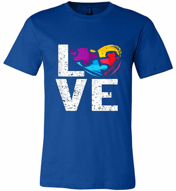 Inktee Store - Autism Awareness For Autism Mom Dad Premium T-Shirt Image