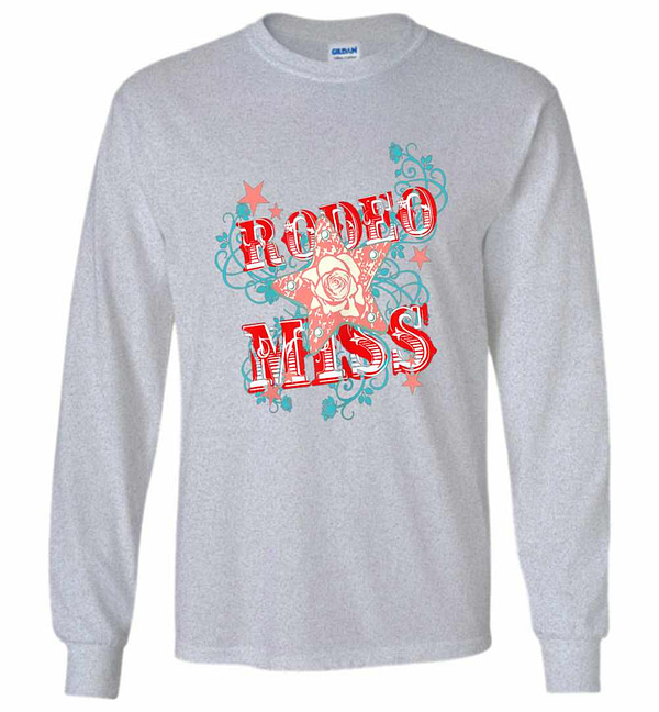 Inktee Store - Rodeo Miss Horse Lover Racing Mother'S Day Long Sleeve T-Shirt Image
