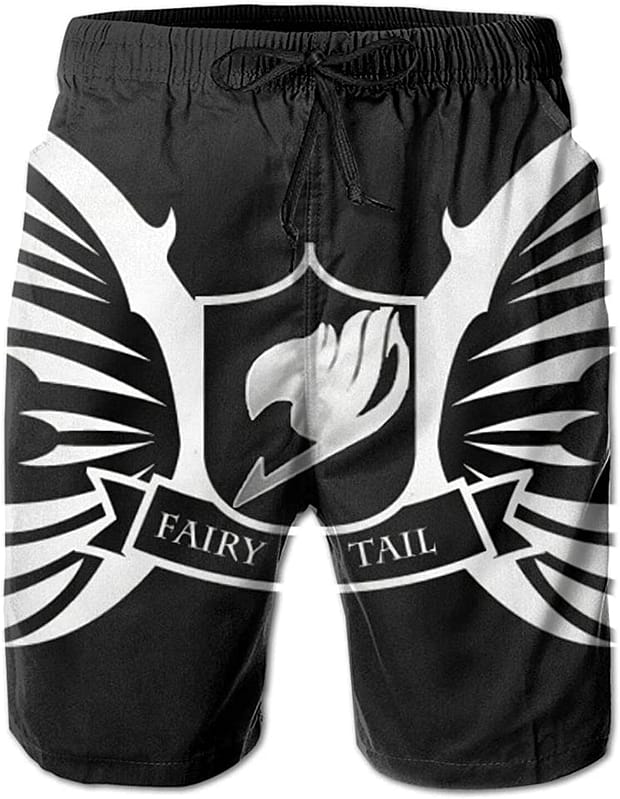 Fairy Tail Swim Trunks Anime Printed Quick Dry Sku 55 Shorts