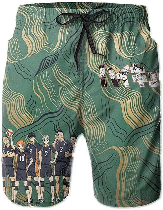 Haikyuu!! Swim Trunks Anime Printed Quick Dry Sku 79 Shorts