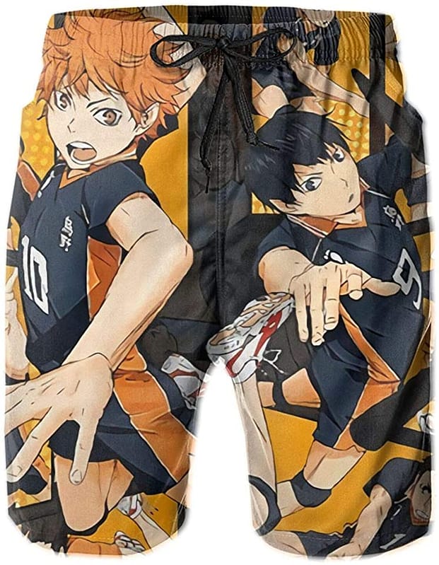 Haikyuu!! Swim Trunks Anime Printed Quick Dry Sku 127 Shorts