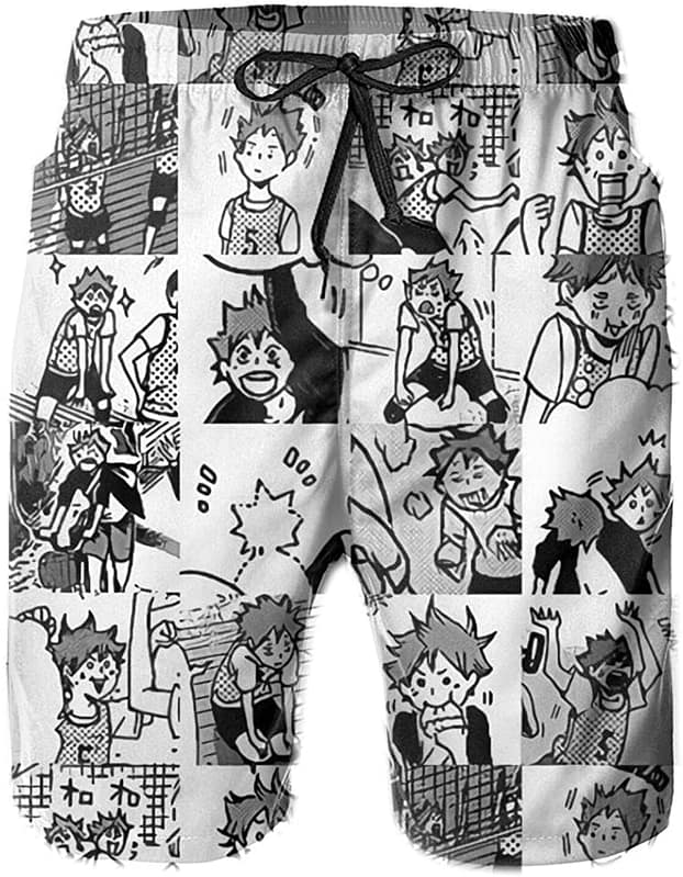 Haikyuu!! Swim Trunks Anime Printed Quick Dry Sku 103 Shorts