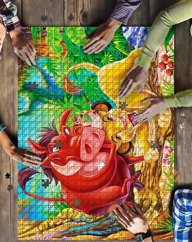 Timon And Pumba 2 Kid Toys Jigsaw Puzzle