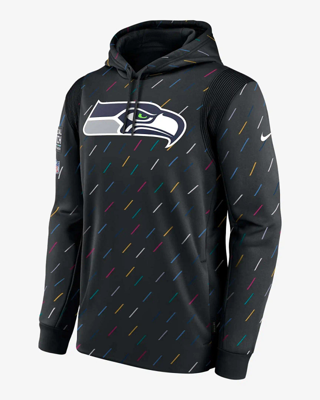 Nfl Seattle Seahawks Team Therma Crucial Catch Pullover Hoodie