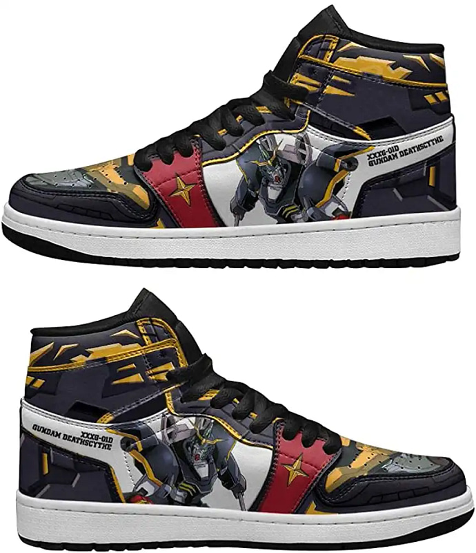 Personalized Sneakers Deathscythe For Gundam Air Jordan Shoes