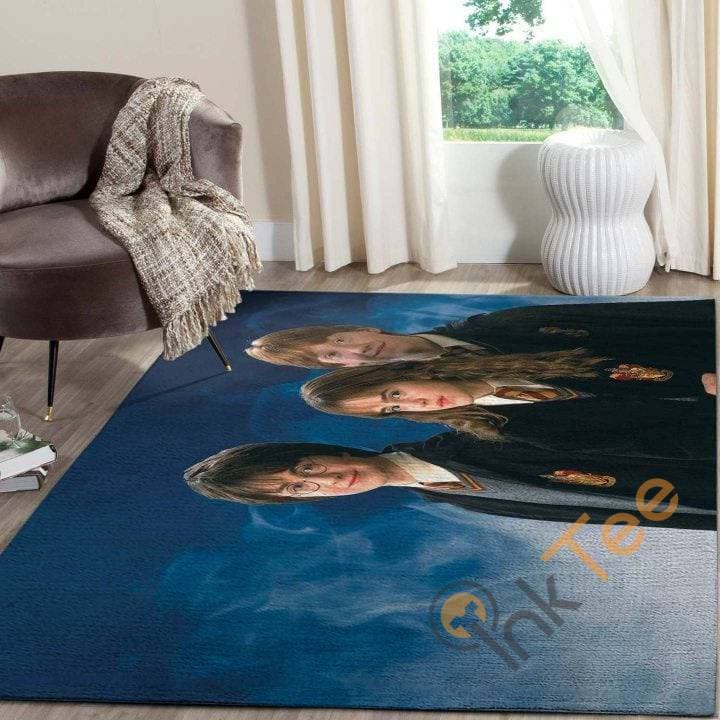 Harry Potter And His Best Friends Living Room Carpet Beautiful Gift For Fan Rug