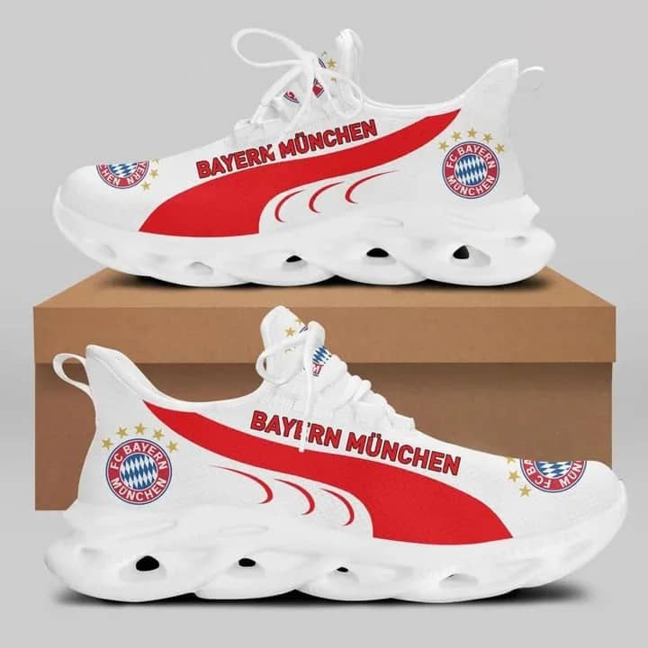 Bayern Munich White Red Amazon Custom Max Soul Shoes