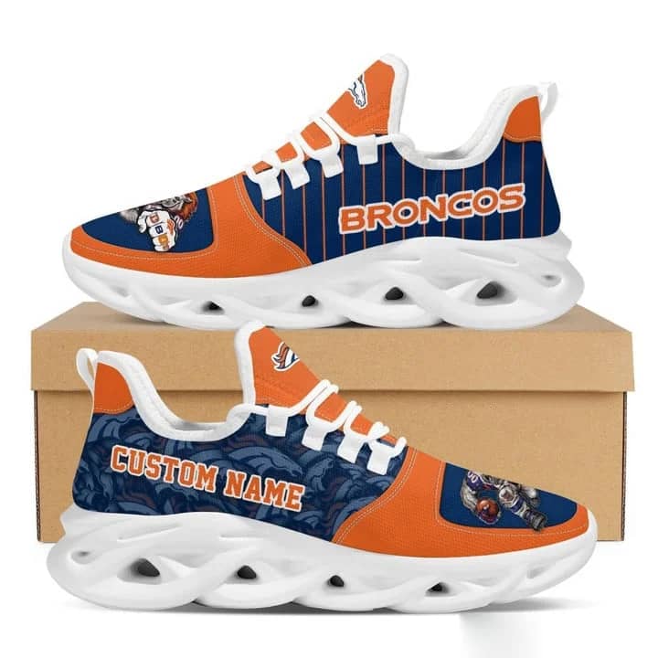 Denver Broncos Style 3 Amazon Custom Name Max Soul Shoes