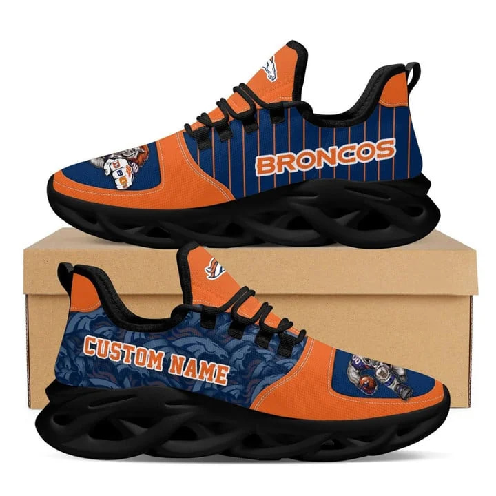 Denver Broncos Style 4 Amazon Custom Name Max Soul Shoes