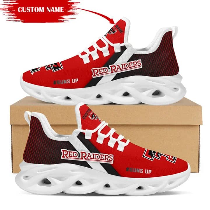 Texas Tech Red Raiders Style 1 Custom Name Max Soul Shoes
