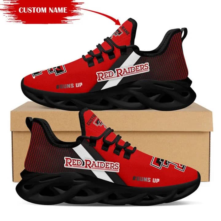 Texas Tech Red Raiders Style 2 Custom Name Max Soul Shoes